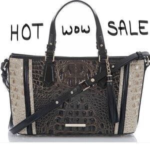 RARE! Brahmin Graphite Crestview Mini Asher! No longer being produced!